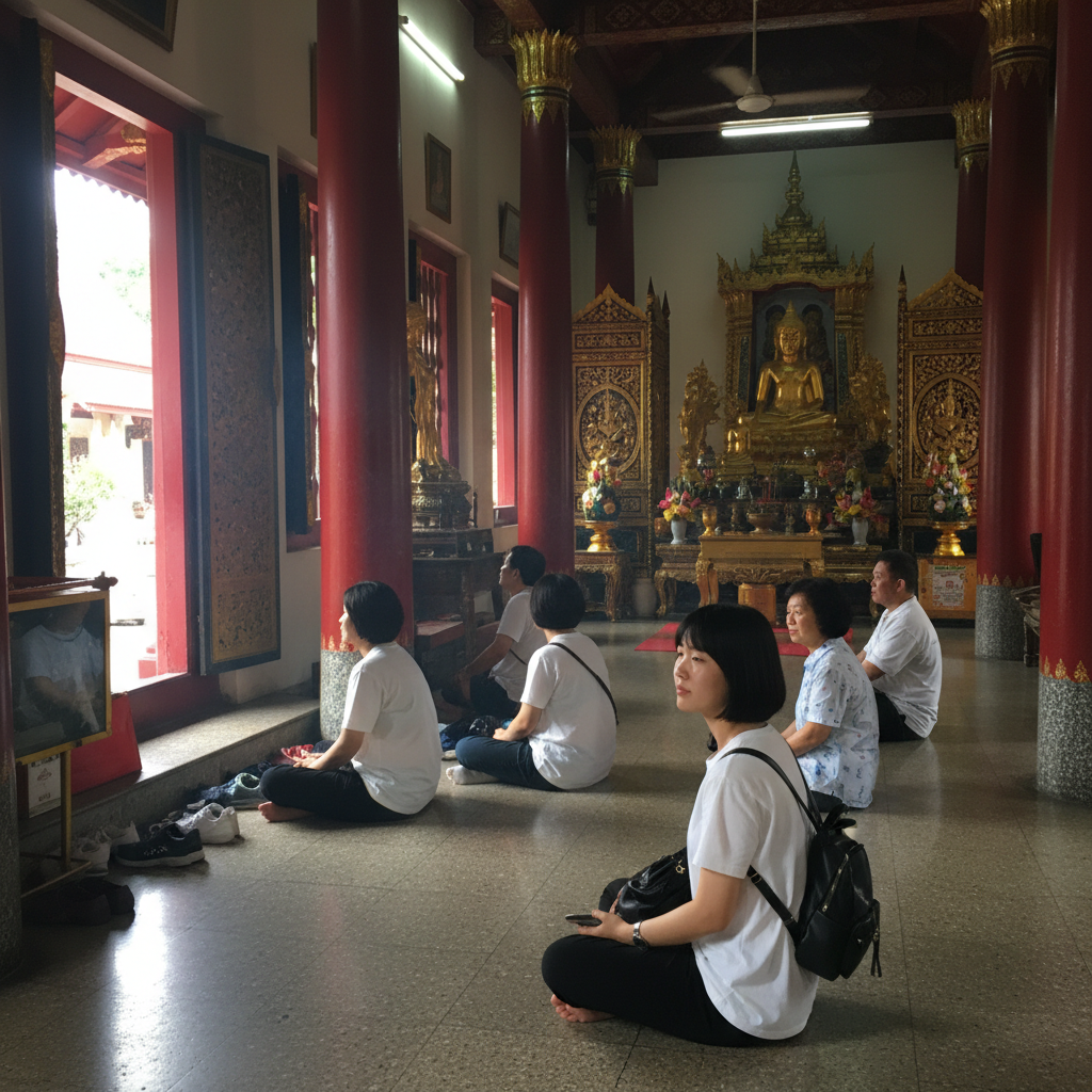 현지인들만 있는 작은 사원 내부