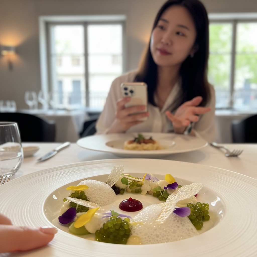 ABaC 레스토랑의 예술적인 플레이팅