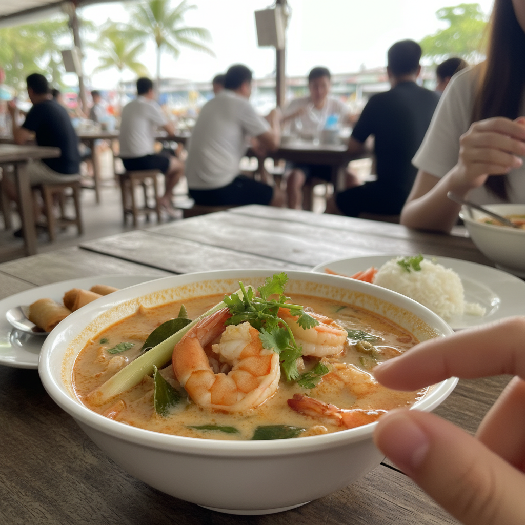 현지 식당에서 먹은 똠양꿍