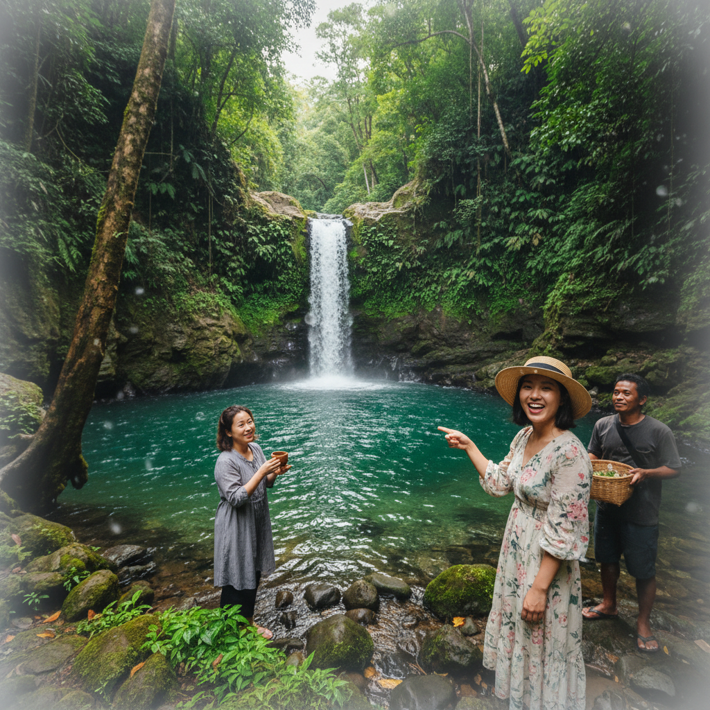 현지인만 아는 숨겨진 에메랄드빛 폭포