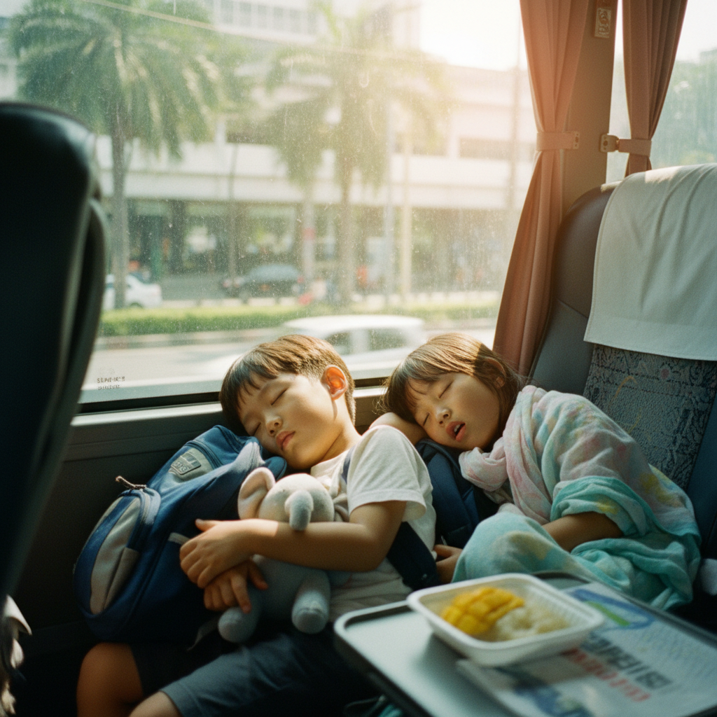 잠든 아이들의 모습