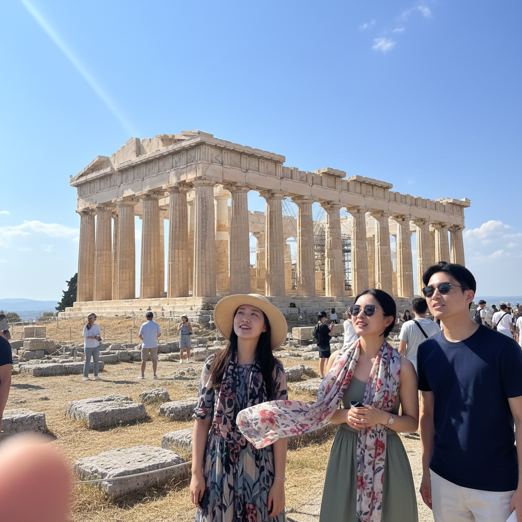 아테네 아크로폴리스의 파르테논 신전