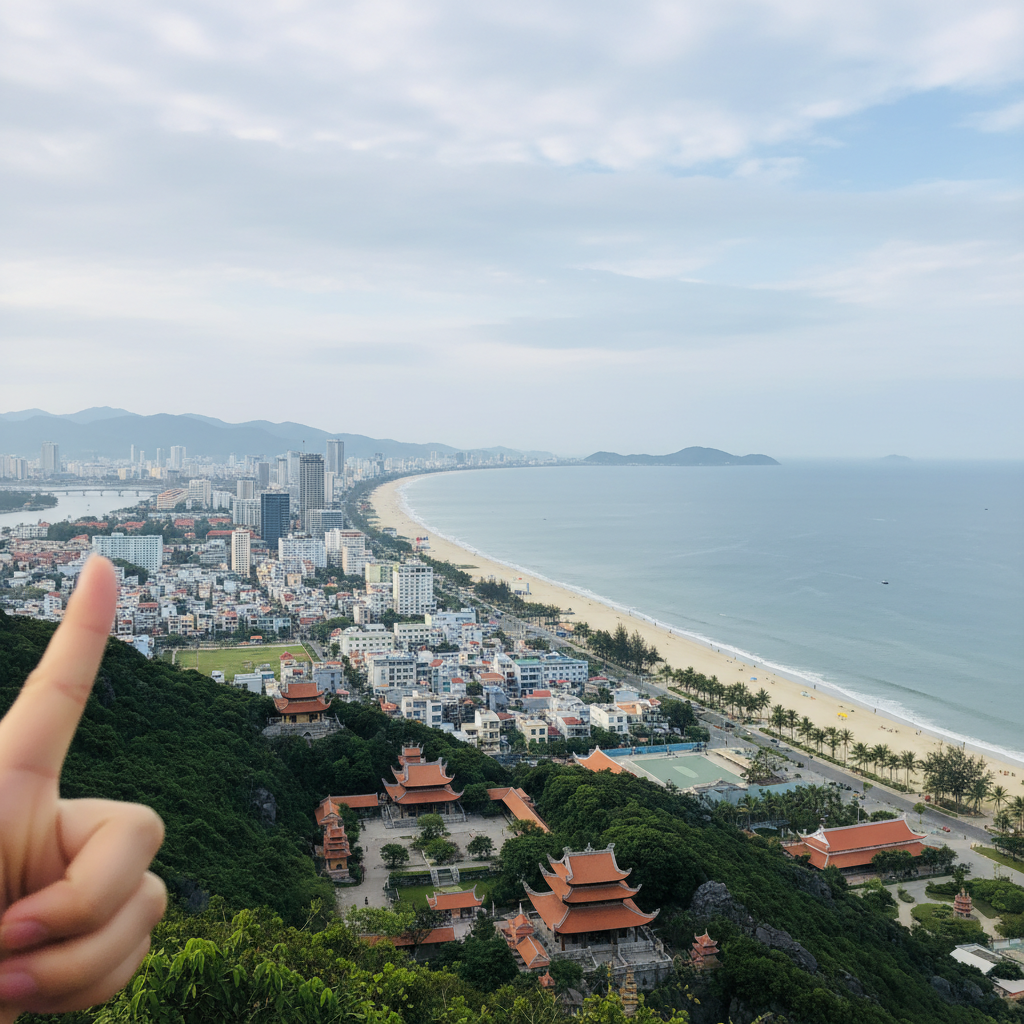 오행산에서 바라본 다낭 전경