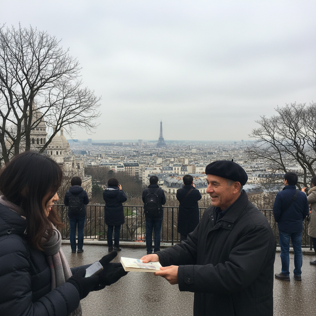 몽마르트 언덕에서 바라본 파리 전경
