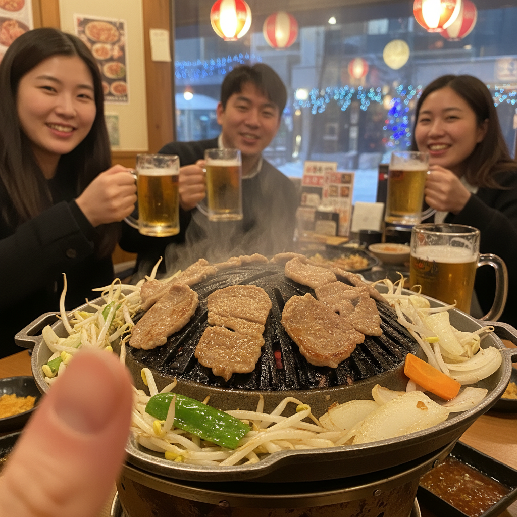 징기스칸 양고기 요리