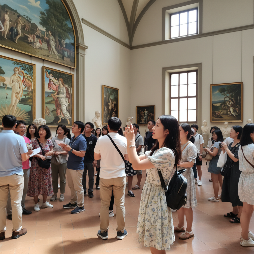 우피치 미술관 내부와 유명 작품들