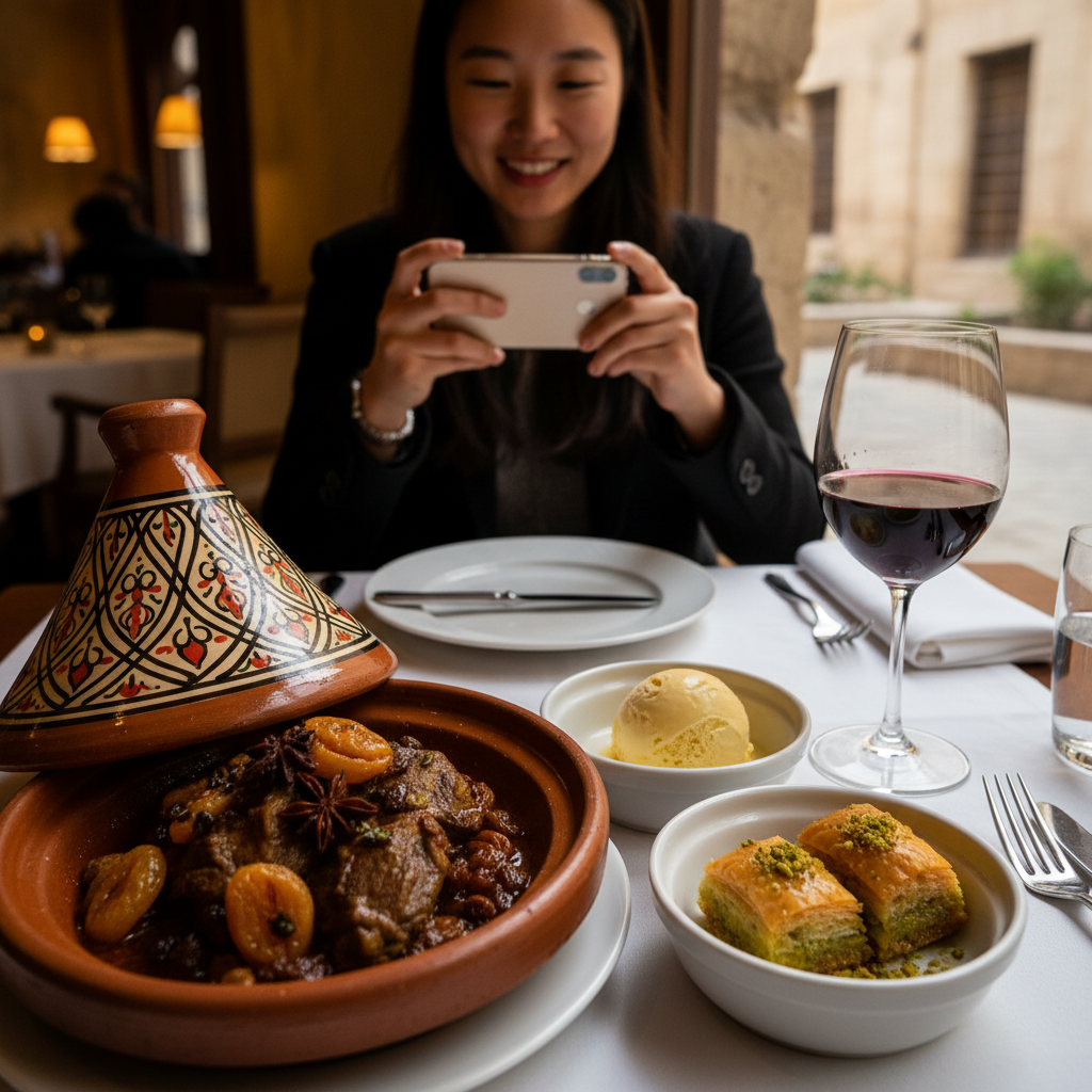 미슐랭 스타 레스토랑 코스 요리