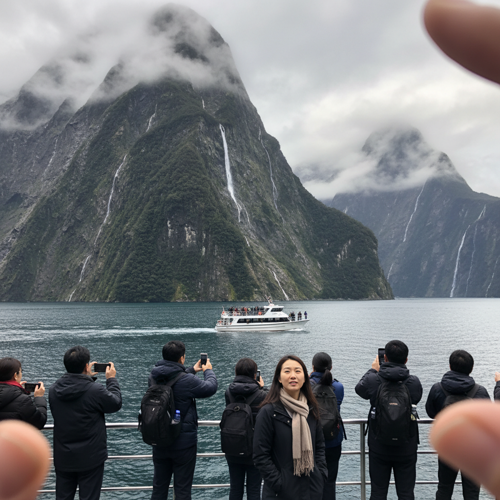 뉴질랜드 밀포드사운드 전경