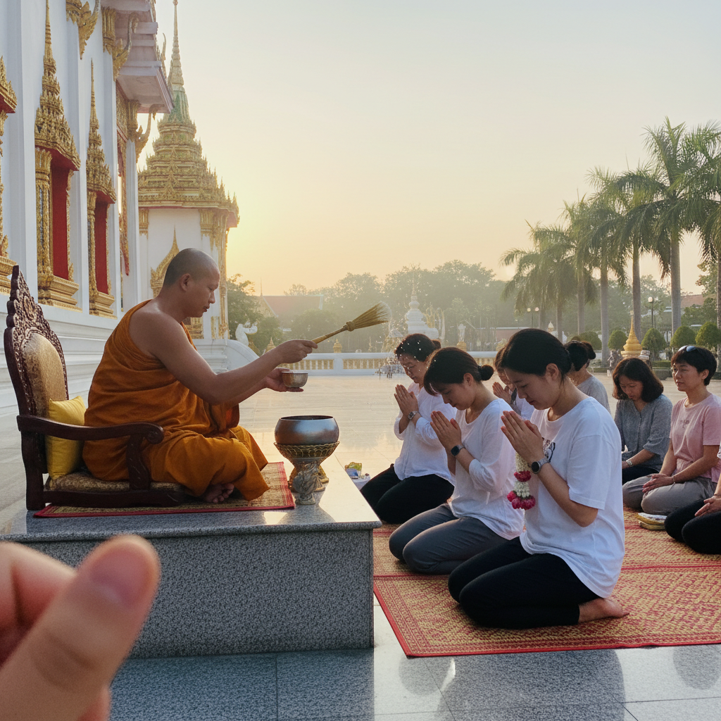 새벽사원에서의 특별한 축복 의식