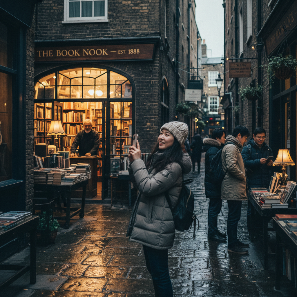 런던의 숨겨진 골목길 서점