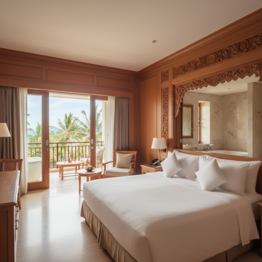 넓고 고급스러운 호텔 스위트룸 내부