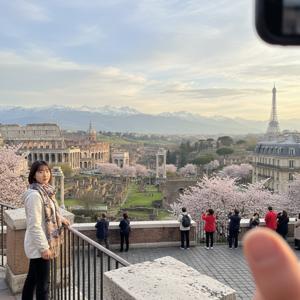 서유럽의 아름다운 전경