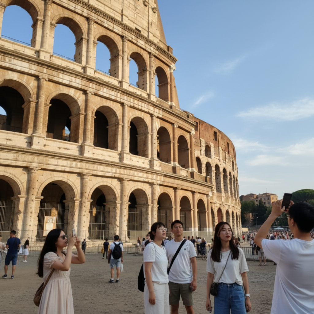 고대 로마의 영광을 간직한 콜로세움의 위용
