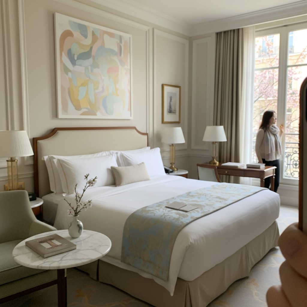 파크 하얏트 방돔의 스위트룸 내부